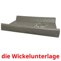 die Wickelunterlage Bildkarteikarten