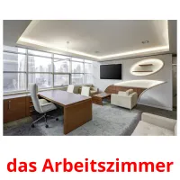 das Arbeitszimmer Tarjetas didacticas