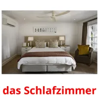 das Schlafzimmer Tarjetas didacticas