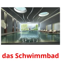 das Schwimmbad Tarjetas didacticas