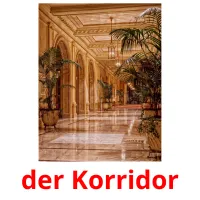 der Korridor Tarjetas didacticas