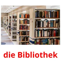 die Bibliothek Tarjetas didacticas