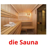 die Sauna Tarjetas didacticas