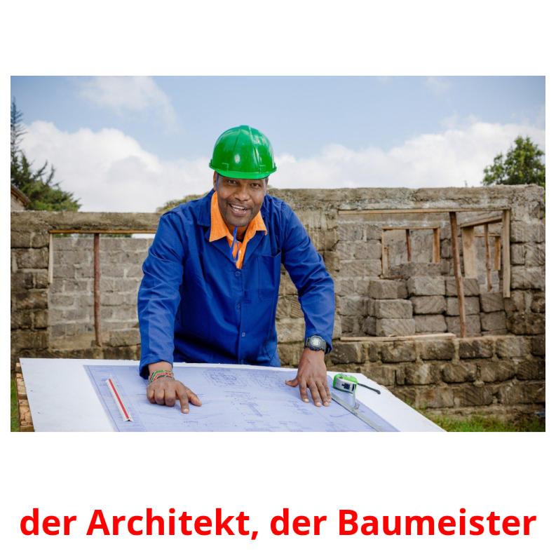 der Architekt, der Baumeister picture flashcards