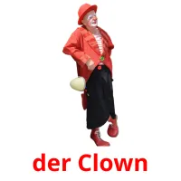 der Clown cartões com imagens