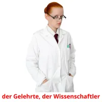 der Gelehrte, der Wissenschaftler cartões com imagens