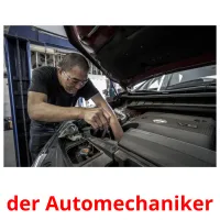 der Automechaniker Bildkarteikarten