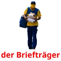 der Briefträger Bildkarteikarten