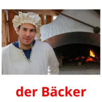 der Bäcker Bildkarteikarten