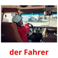 der Fahrer picture flashcards