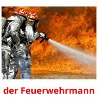 der Feuerwehrmann flashcards illustrate