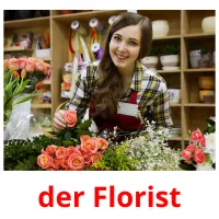 der Florist Bildkarteikarten