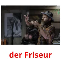 der Friseur Bildkarteikarten