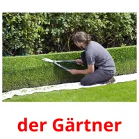 der Gärtner flashcards illustrate