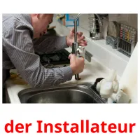 der Installateur Bildkarteikarten