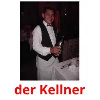 der Kellner picture flashcards