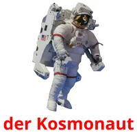 der Kosmonaut Bildkarteikarten