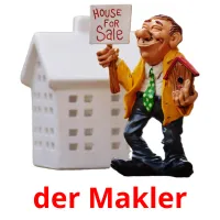 der Makler Bildkarteikarten