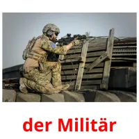 der Militär picture flashcards