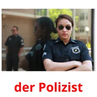 der Polizist Bildkarteikarten