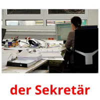 der Sekretär Bildkarteikarten