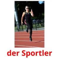 der Sportler flashcards illustrate