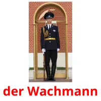 der Wachmann flashcards illustrate