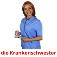 die Krankenschwester Bildkarteikarten