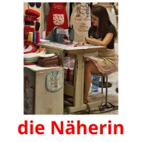 die Näherin Bildkarteikarten