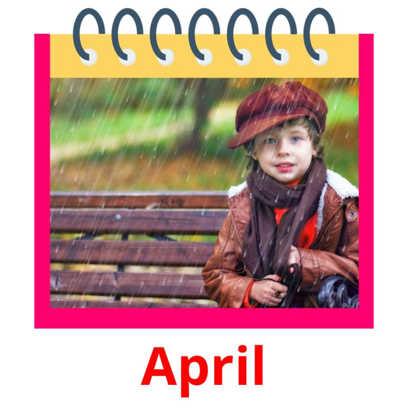 April picture flashcards