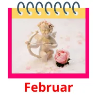 Februar flashcards illustrate