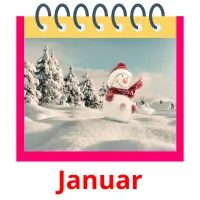 Januar flashcards illustrate