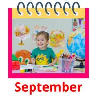 September picture flashcards