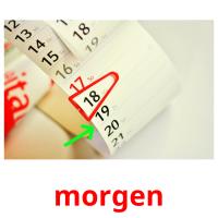 morgen picture flashcards
