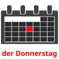 der Donnerstag picture flashcards