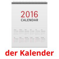 der Kalender card for translate