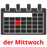 der Mittwoch picture flashcards