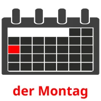 der Montag picture flashcards