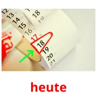 heute picture flashcards