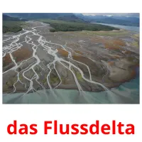 das Flussdelta cartões com imagens