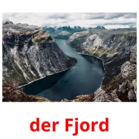 der Fjord cartões com imagens