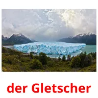 der Gletscher cartões com imagens