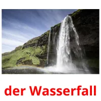 der Wasserfall cartões com imagens