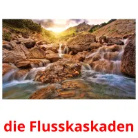 die Flusskaskaden cartões com imagens