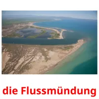 die Flussmündung cartões com imagens