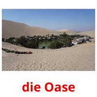die oase picture flashcards