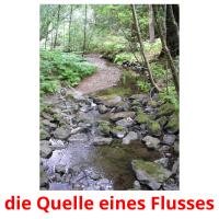 die quelle eines flusses card for translate