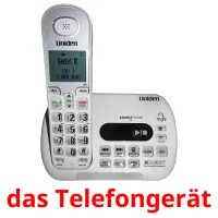 das Telefongerät cartões com imagens