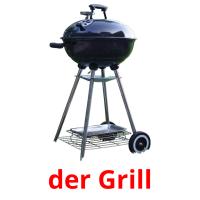 der Grill picture flashcards
