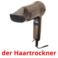 der Haartrockner cartões com imagens